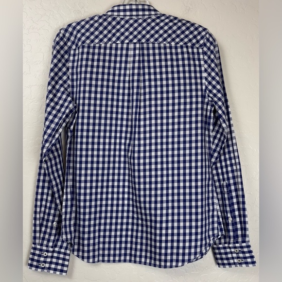 NEW UNTUCKit Belleza Blue Gingham Button Down Cottage Preppy Shirt Sz 4 $79 1032 - Picture 5 of 9